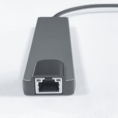Adaptador multipuerto USB-C USB-A, USB-C, HDMI, RJ45 Grey