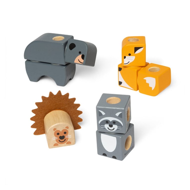 Coffret De Construction Spin Master Blockables Coffret Les Animaux De La Forêt Bois - vue 2
