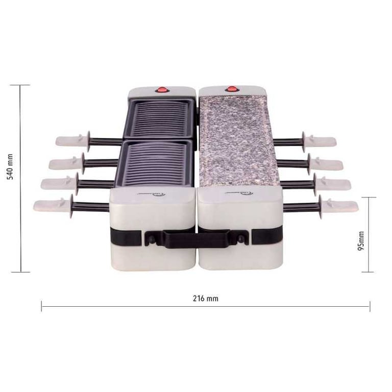 LITTLE BALANCE 8502 Wing & Cheese Duo Raclette + grill + grill pierre : 3 en 1 - vue 5