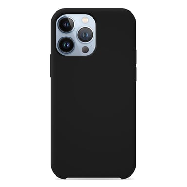 Coque silicone unie Soft Touch Noir compatible Apple iPhone 13 Pro