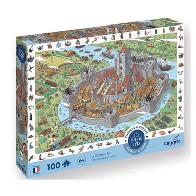 Puzzle del castillo de 100 piezas - Juego educativo para niños
