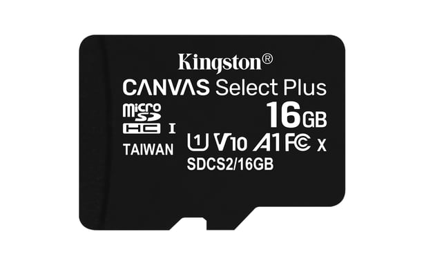 Kingston Technology Canvas Select Plus 16 Go MicroSDHC UHS-I Classe 10