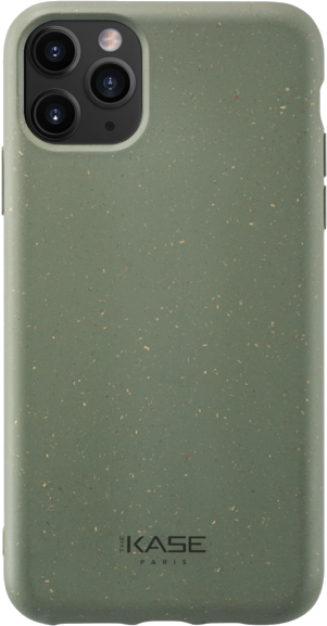 Coque antibactérienne vegan bio 100 % zéro déchet pour Apple iPhone 11 Pro, Vert Basilic