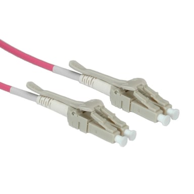 ROLINE OM4, LC/LC, 2m Cable de fibra óptica e InfiniBand Gris, Blanco