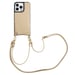 Selencia Coque de téléphone Nova avec cordon et porte-cartes pour Apple iPhone 13 Pro - Beige