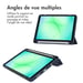 imoshion Coque tablette rigide Trifold pour Samsung Galaxy Tab A11 / A9 8.7 pouces - Bleu foncé