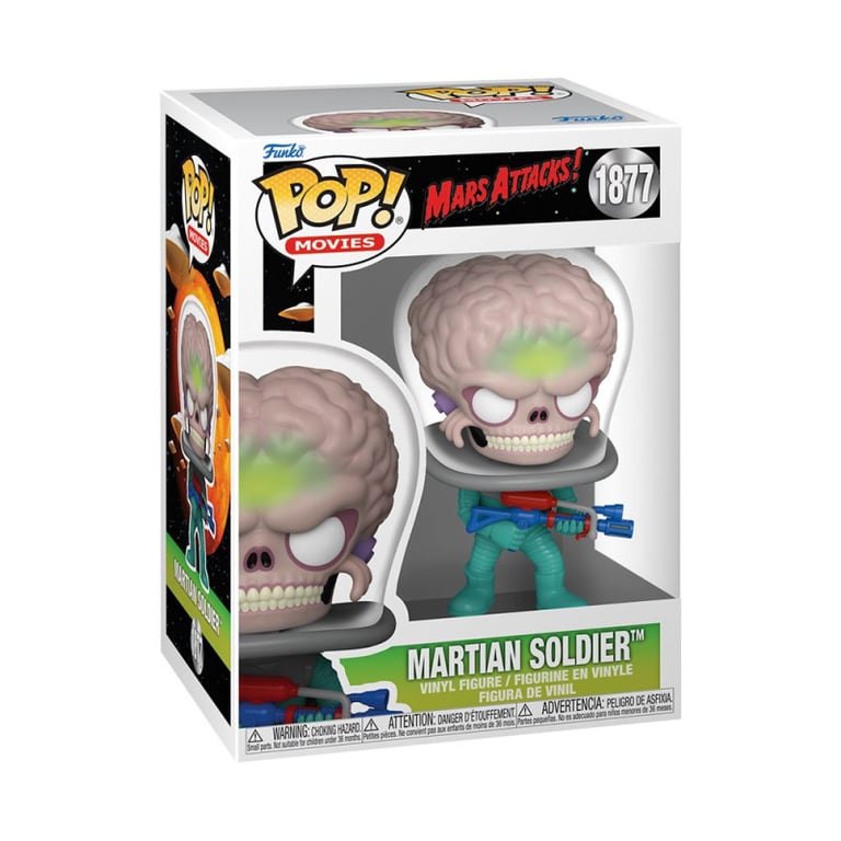 Figurine Funko Pop Movies Mars Attacks Martian Soldier™ - Neuf