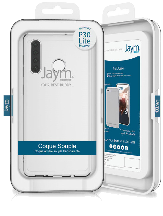 JAYM - Coque Souple Transparente pour Huawei P30 Lite – Souple et  résistante - Traitement Anti-jaunissement – Anti-bulles