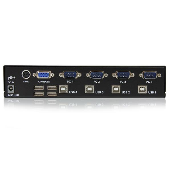 StarTech.com Commutateur KVM 4 Ports VGA USB Montage en Rack Switch KVM 1920x1440 Commutateur KVM 4 x KVM port 1 utilisateur local de bureau pour PN: SV431RACK SVUSB2N1 10... - vue 4