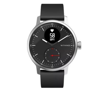 Withings SCANWATCH 42mm BLACK Numérique Acier inoxydable Wifi GPS (satellite)