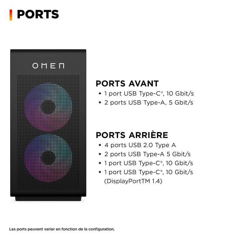 OMEN by HP GT16 1005nf Ryzen 7 9800X3D RAM 4 To - vue 4