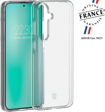 Coque renforcée Samsung Galaxy S24+ FEEL Origine France Garantie 2m Transparente + Garantie à vie - Origine France Garantie Force Case