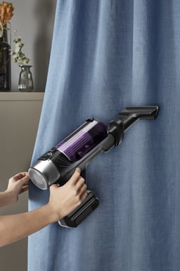 Rowenta X-Force Flex 9.60 RH2039 aspiradora de mano Negro, Púrpura Sin bolsa