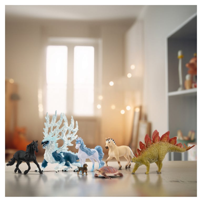 Dragon de glace Figurine fantastique pour enfants dès figurine 19 x 22 x 13 cm schleich 70790 ELDRADOR - vue 3