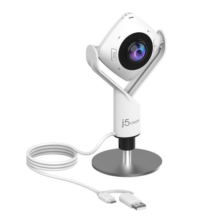 Webcam J5CREATE JVCU360-N – 360° Full HD, Microphones Intégrés