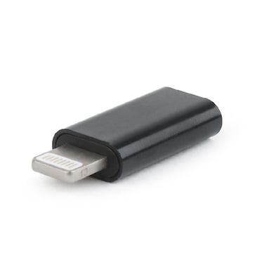 Gembird A-USB-CF8PM-01 changeur de genre de câble USB type-C 8-pin Noir