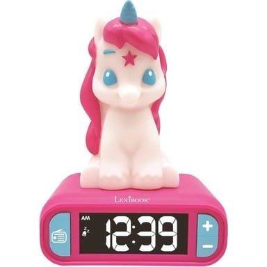 LEXIBOOK Despertador luz de noche unicornio dormitorio infantil - Sons et lumieres