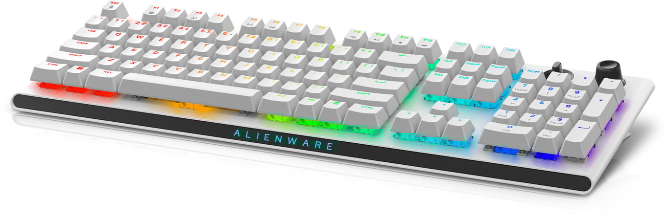 Alienware Tri-Mode AW920K clavier Gaming USB + RF Wireless + Bluetooth Blanc - Neuf