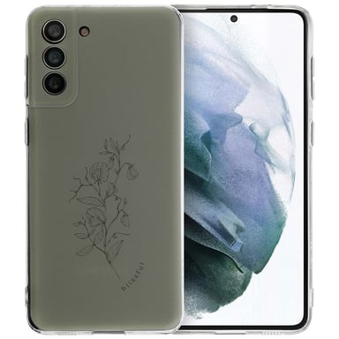 imoshion Coque Design pour Samsung Galaxy S21 Plus - Floral Green