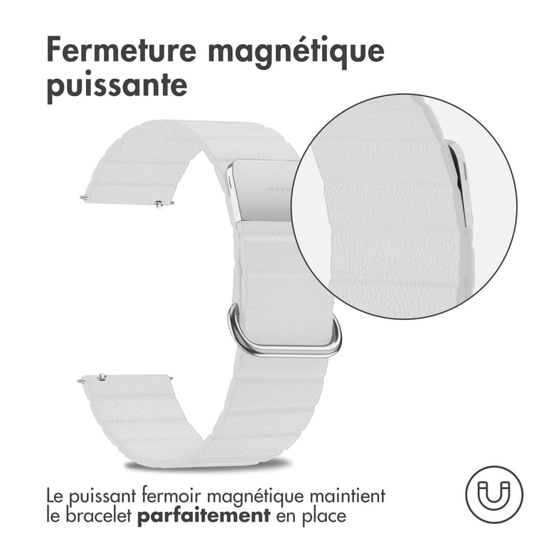 Bracelet imoshion 22mm Cuir Magnétique - vue 5