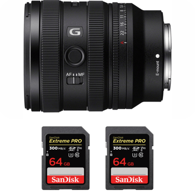 Obiettivo Sony FE 16-25mm f/2.8 G + 2 SanDisk 64GB Extreme PRO UHS-II + Ebook ''20 consigli per foto che colpiscono''