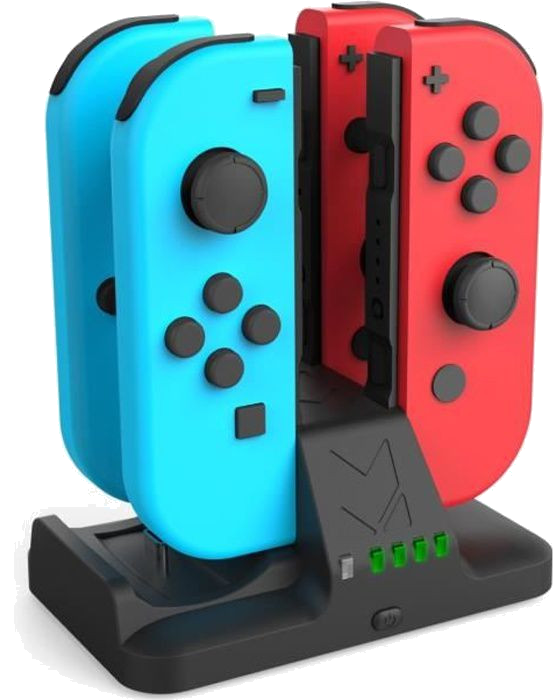 Subsonic - Chargeur pour 4 Joy-Cons et manette pro controller Nintendo Switch - Station de recharge 