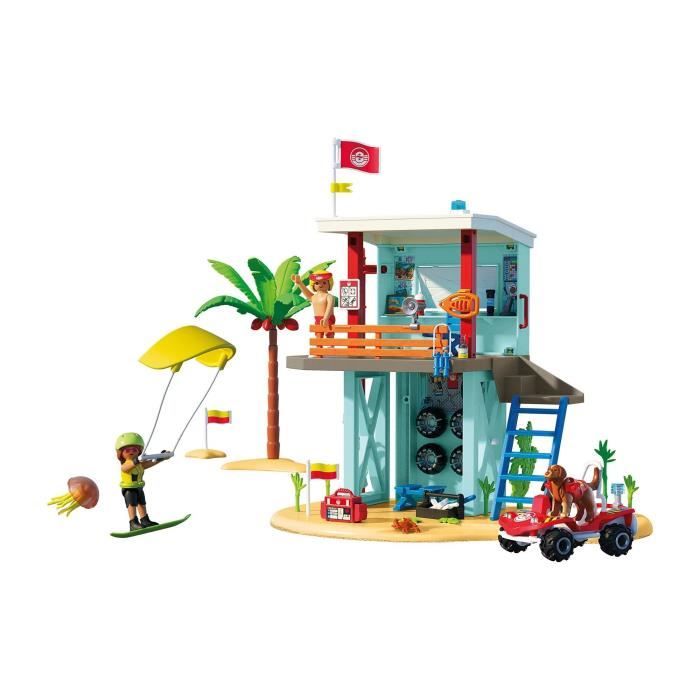 Playmobil 71903 Poste de secours & voiturette de plage Vacances à la plage - vue 5