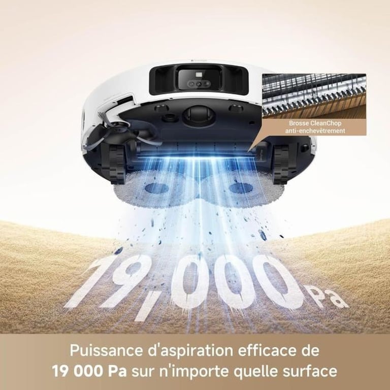 MOVA P50 Pro Ultra Robot Aspirateur Laveur avec Station 19 000 Pa Brosse anti enchevêtrement Nettoyage automatique - vue 3