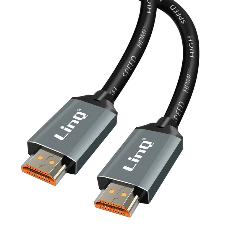 LinQ Câble HDMI 2.1 8K 120Hz Ultra HD avec Ethernet Longueur 1.5m HD-8K15