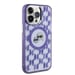 Custodia Karl Lagerfeld per iPhone 15 Pro Max 6,7'' viola Custodia rigida IML Monogram Karl&Choupette Head MagSafe