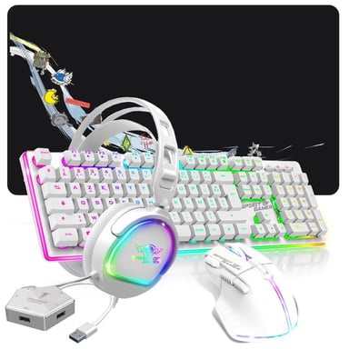 Pack Gaming 5 en 1 MOBA Battle Royale Artic pour Switch, PS5, PS4, MAC et XB1