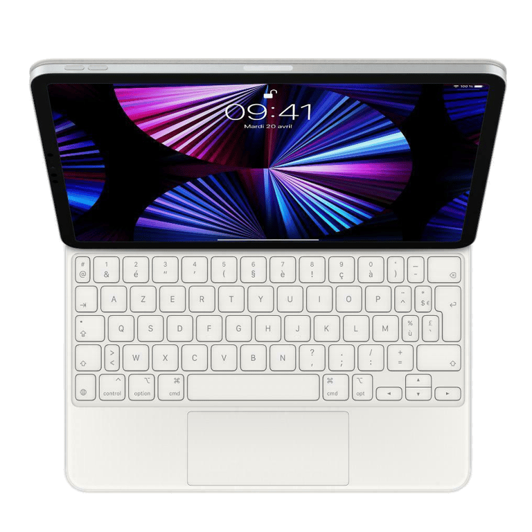 Magic Keyboard pour iPad Pro 11 pouces (3? génération) et iPad Air (4?  génération) - Français - Blanc