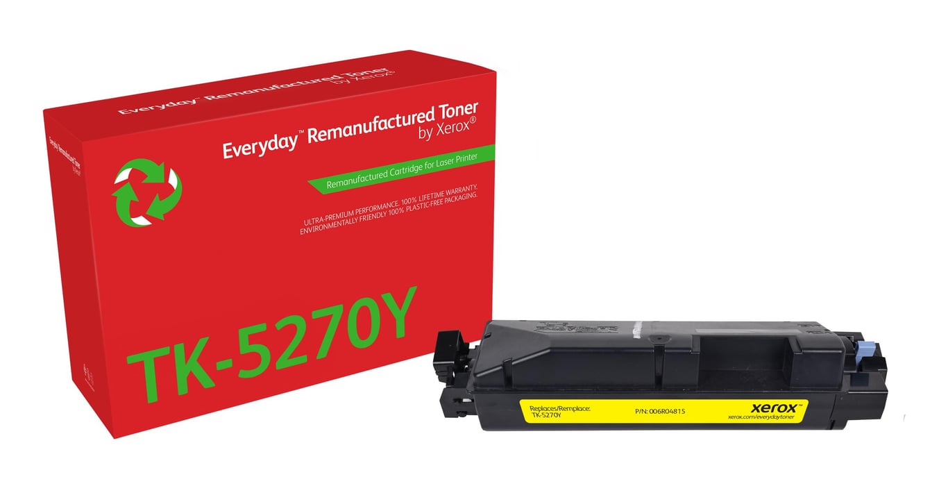 Everyday Rigenerato Toner rigenerato Everyday? di Xerox Giallo compatibile con Kyocera TK Capacità standard