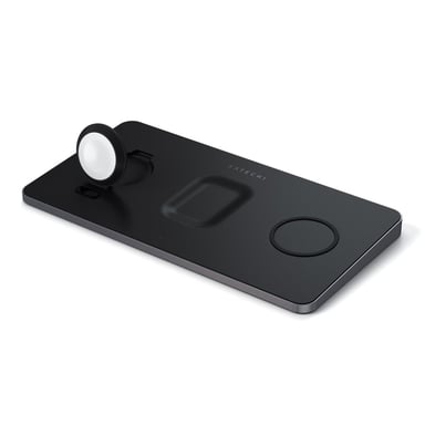 Satechi ST-X3TWCPM chargeur d'appareils mobiles Casques, Smartphone, Smartwatch Noir Secteur Recharge sans fil Intérieure