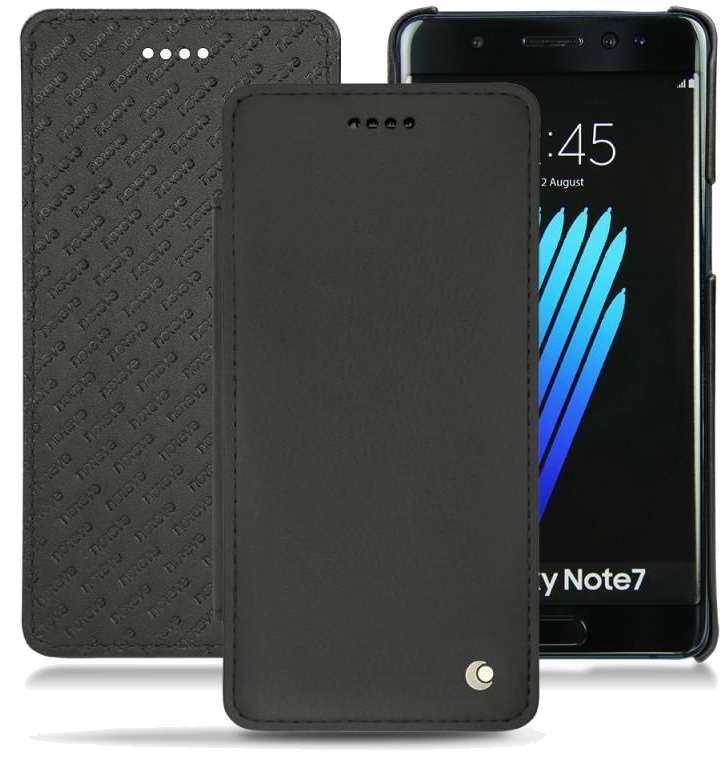 Housse cuir Samsung Galaxy Note 7 - Rabat horizontalBeige