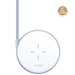 Base di ricarica wireless universale Qi (7,5W/10W), argento metallizzato