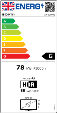 Sony XR50X90SU TV 127 cm (50'') 4K Ultra HD Smart TV Wifi Noir