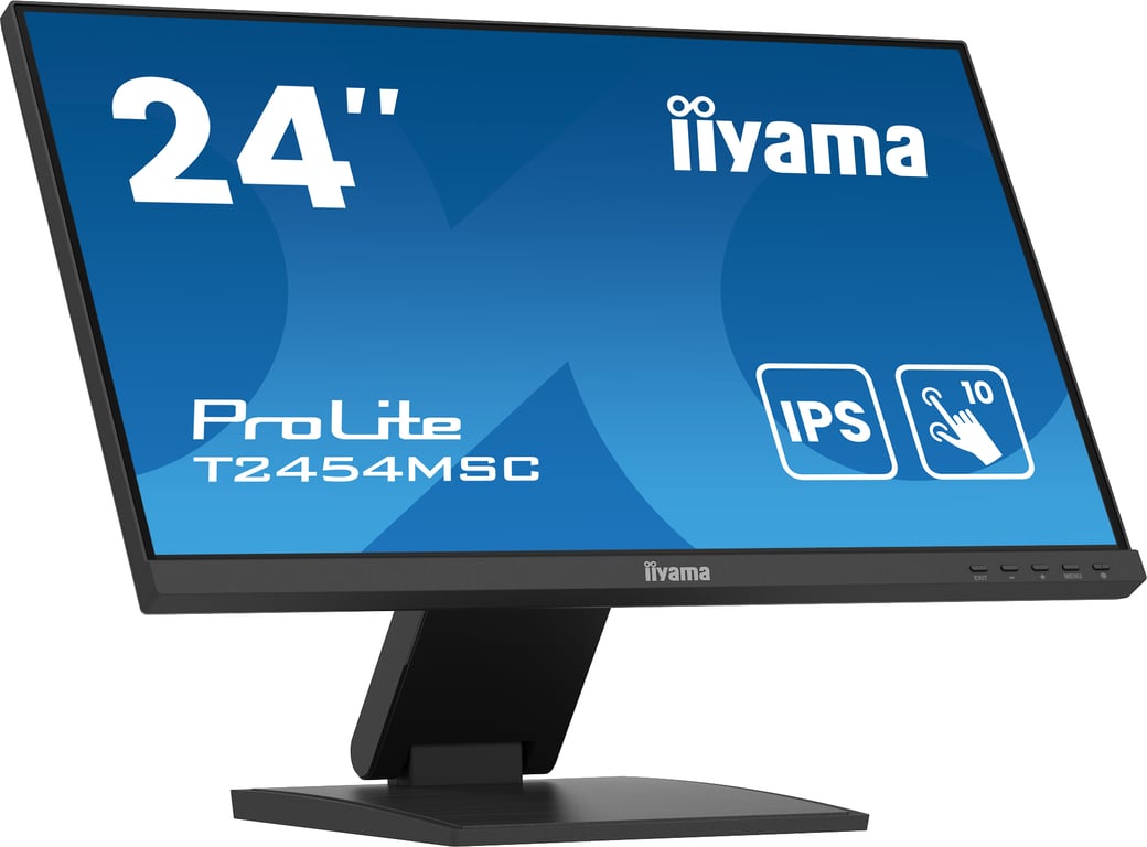iiyama ProLite T2454MSC-B2AG écran plat de PC 60,5 cm (23.8 ) 1920 x 1080 pixels Full HD LED Écran tactile Multi-utilisateur Noir - Neuf
