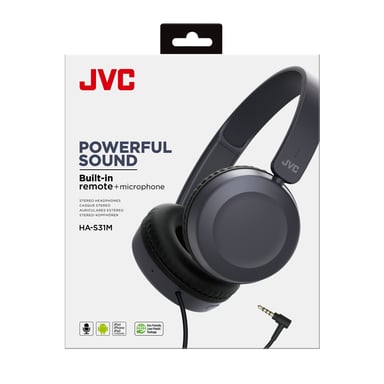 JVC HA-S31M-A Auriculares con cable Diadema Llamada/Música Azul