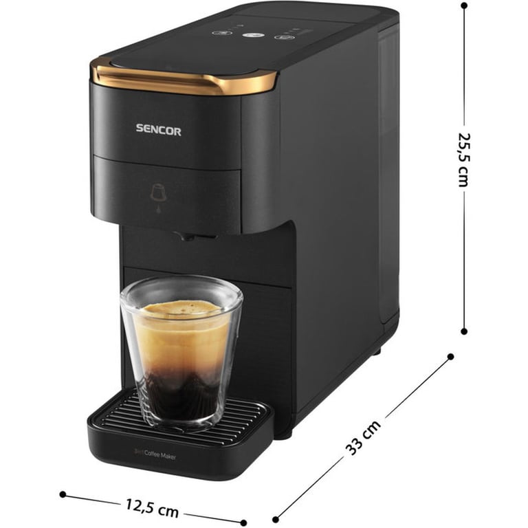 Machine à expresso à capsules SENCOR SCC 1000BK Nespresso Dolce Gusto et café moulu Préchauffage 45 - vue 4