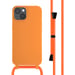 imoshion Coque en silicone avec cordon pour Apple iPhone 14 - Orange