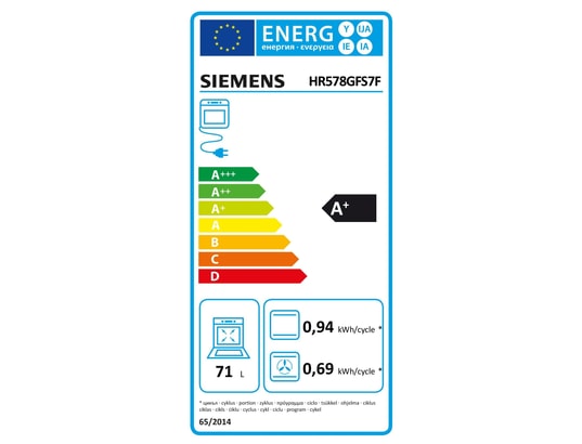 Four Encastrable SIEMENS HR578GFS7F – Vapeur, Pyrolyse, 71L, 11 Modes de Cuisson - vue 5