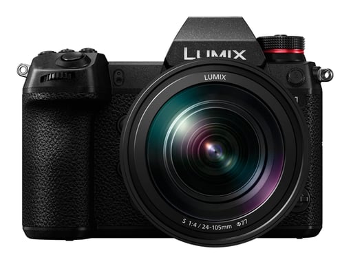 Panasonic Lumix S1 + S 24-105mm F4 MACRO O.I.S. MILC 24,2 MP CMOS 6000 x 4000 Pixeles Negro