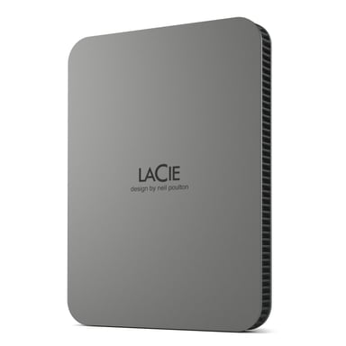 LaCie Mobile Drive Secure disque dur externe 2 To USB Type-C 3.2 Gen 1 (3.1 Gen 1) Gris