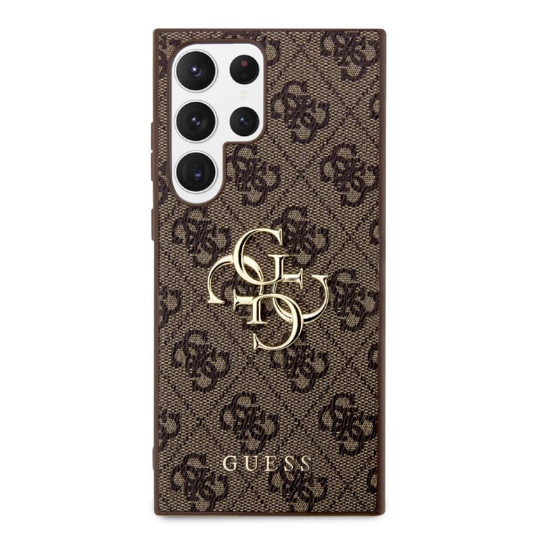 Coque de téléphone Guess S24 Ultra Texture saffiano Protection chocs