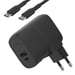 Chargeur de Voyage 25W avec Batterie Externe intégrée 5000mAh Compact Noir