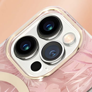 Cover in bundle per iPhone 14 Pro Max con motivo Jungle e Caricabatteria wireless MagSafe Qi