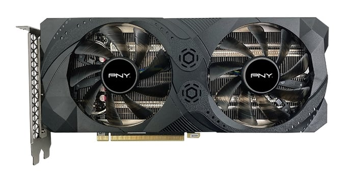 Pny GeForce RTX 3060 Ti - UPRISING Dual Fan Edition - carte graphique - GF RTX 3060 Ti - 8 Go GDDR6 - PCIe 4.0 x16 - HDMI, 3 x DisplayPort - vue 1