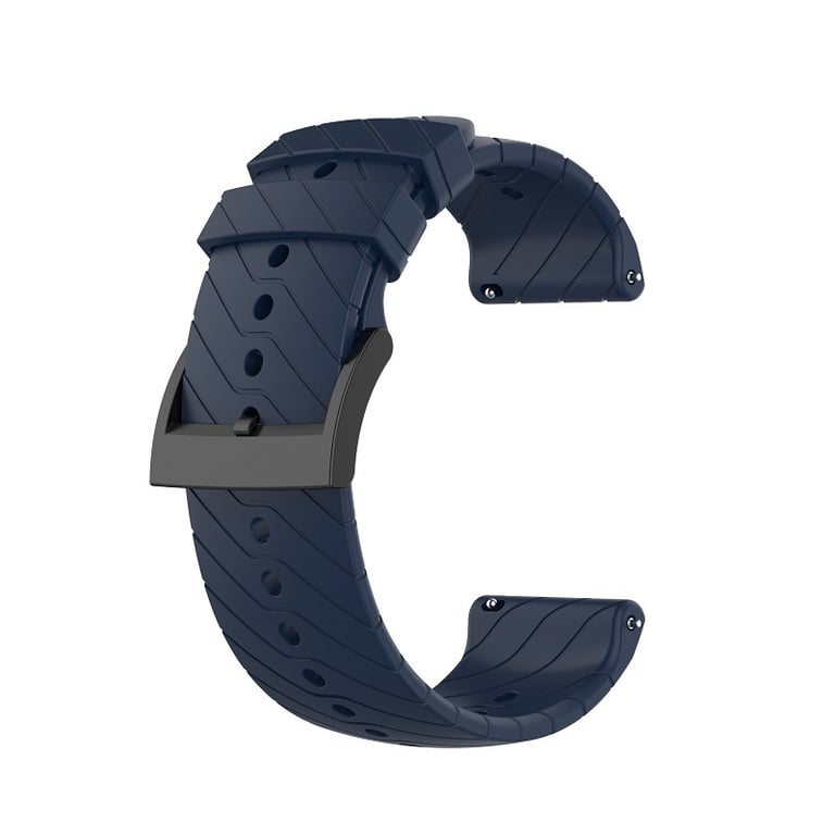Bracelet de montre en silicone pour Suunto 799 BaroD5 DarkBlue Neuf