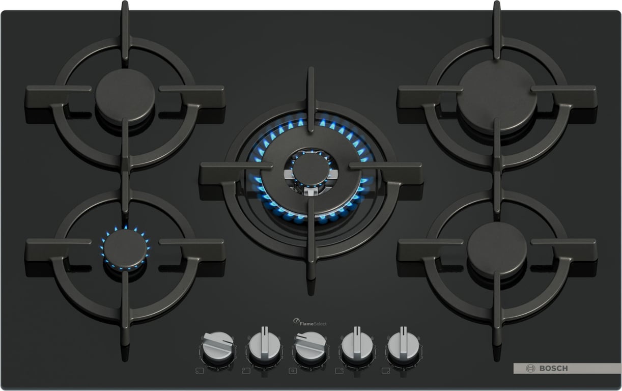 Bosch Serie 6 PPQ7A6I10 plaque Intégré 75 cm Gaz 5 zone Neuf